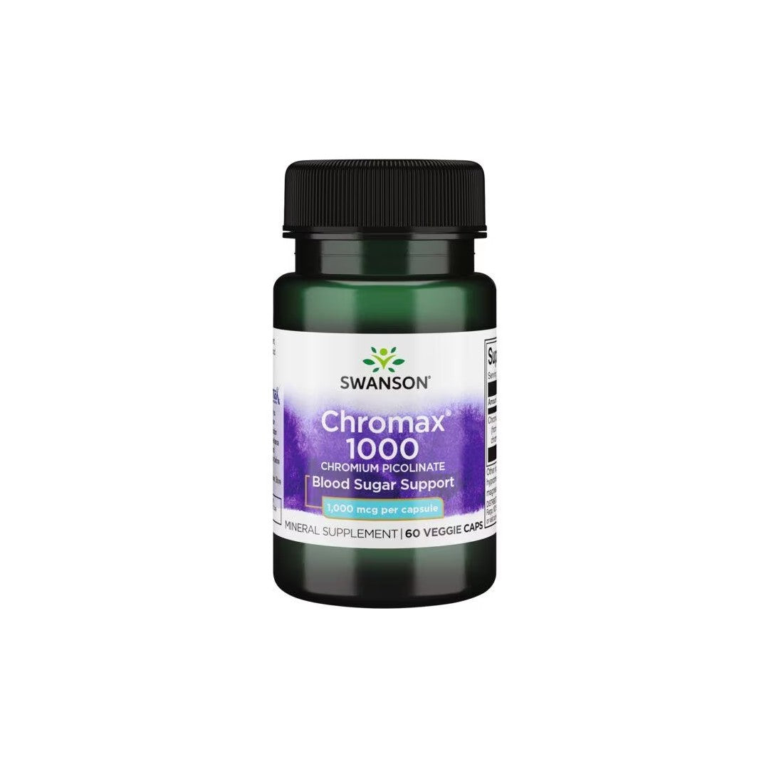 Chromax 1000 Chrom Picolinat 60 Veggie-Kapseln Swanson Health Products
